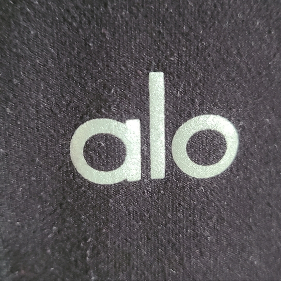 alo yoga high-waist alosoft lounge leggings black size M - Picture 2 of 4